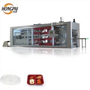 Máquina Formadora de Caixas de Alimentos Hidráulica Totalmente Automática com Três Estações